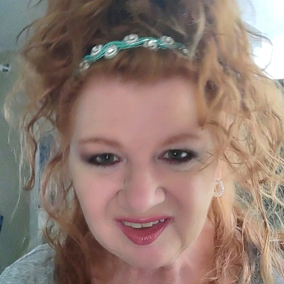 Boho Crystal & Turquoise Seed Bead Headband - Picture 13 of 16